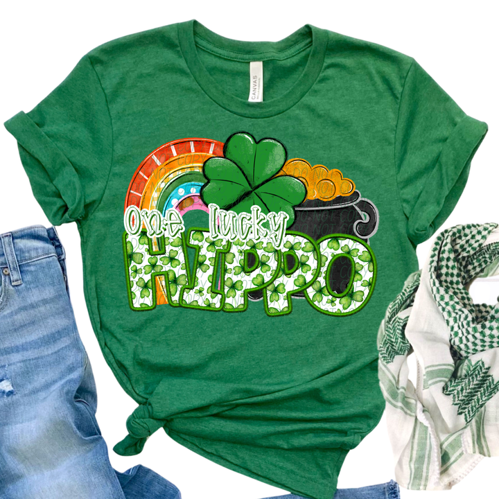 St Patrick's Day One Lucky Mascot Collection DTF Print