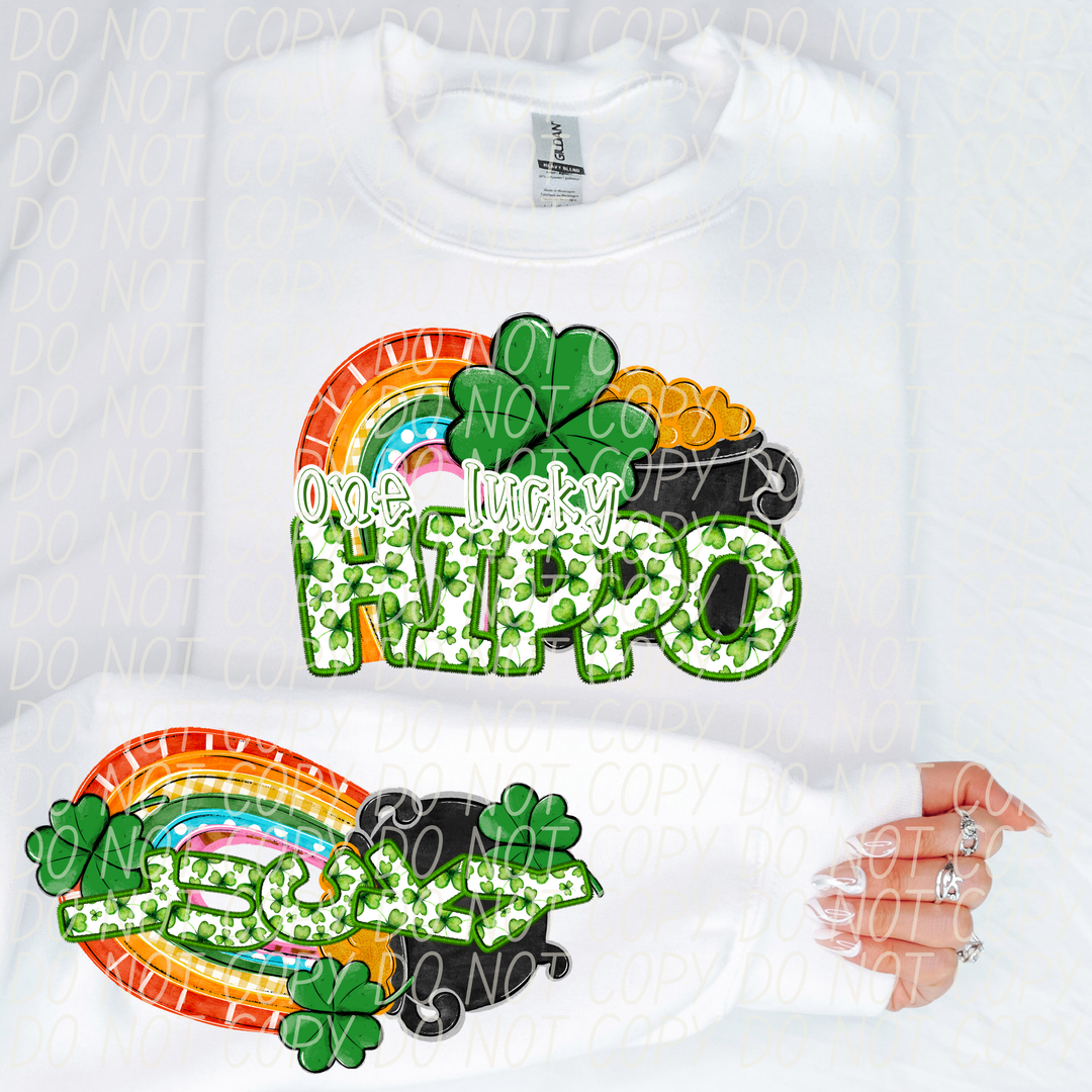 St Patrick's Day One Lucky Mascot Collection DTF Print