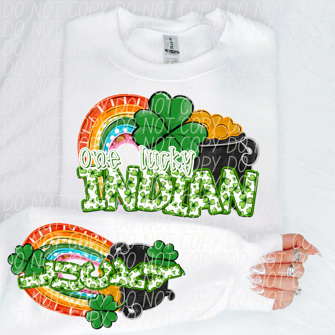 St Patrick's Day One Lucky Mascot Collection DTF Print