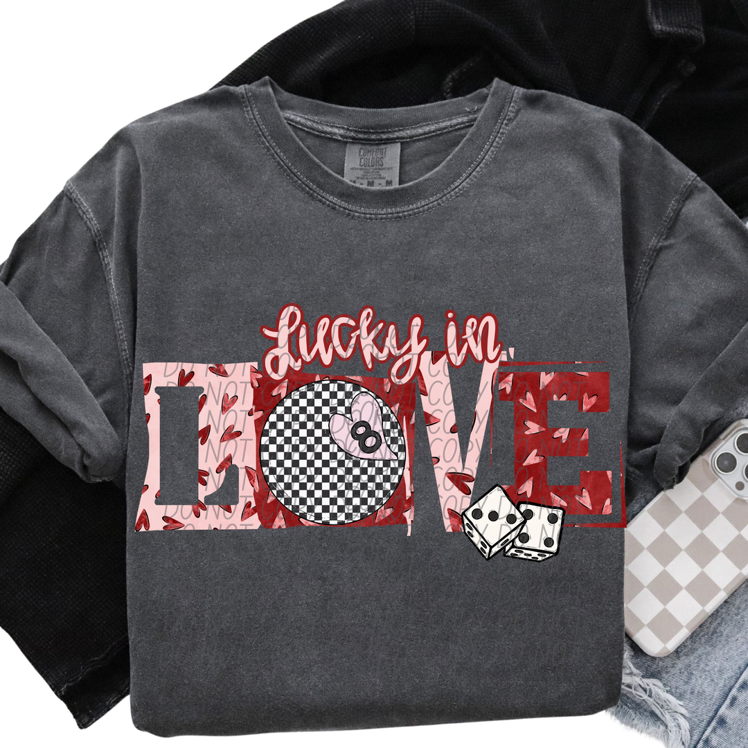 Lucky In Love DTF Print