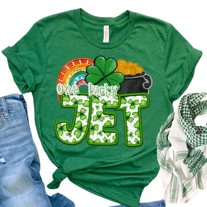 St Patrick's Day One Lucky Mascot Collection DTF Print