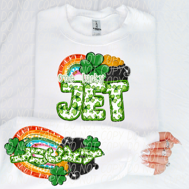 St Patrick's Day One Lucky Mascot Collection DTF Print
