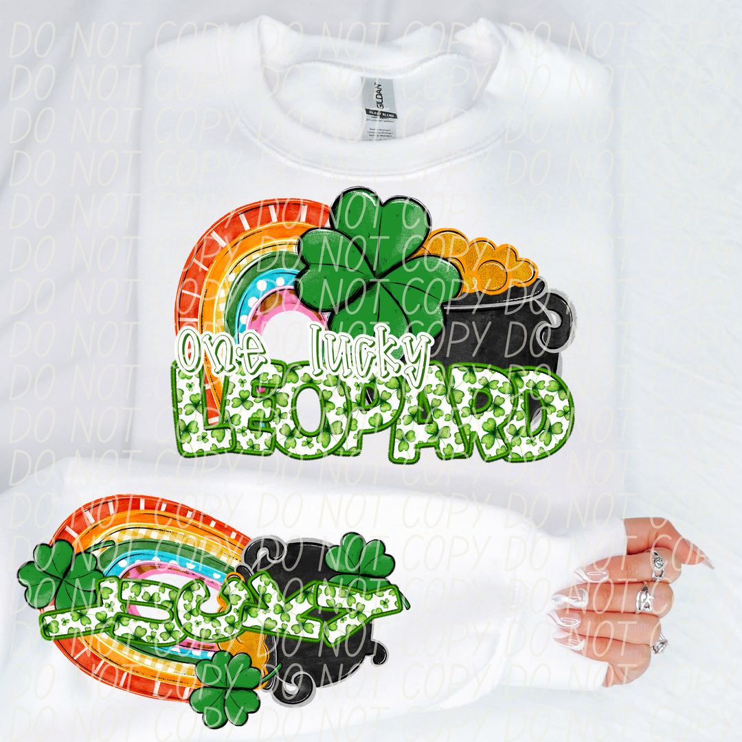 St Patrick's Day One Lucky Mascot Collection DTF Print