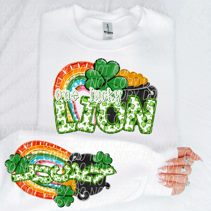 St Patrick's Day One Lucky Mascot Collection DTF Print