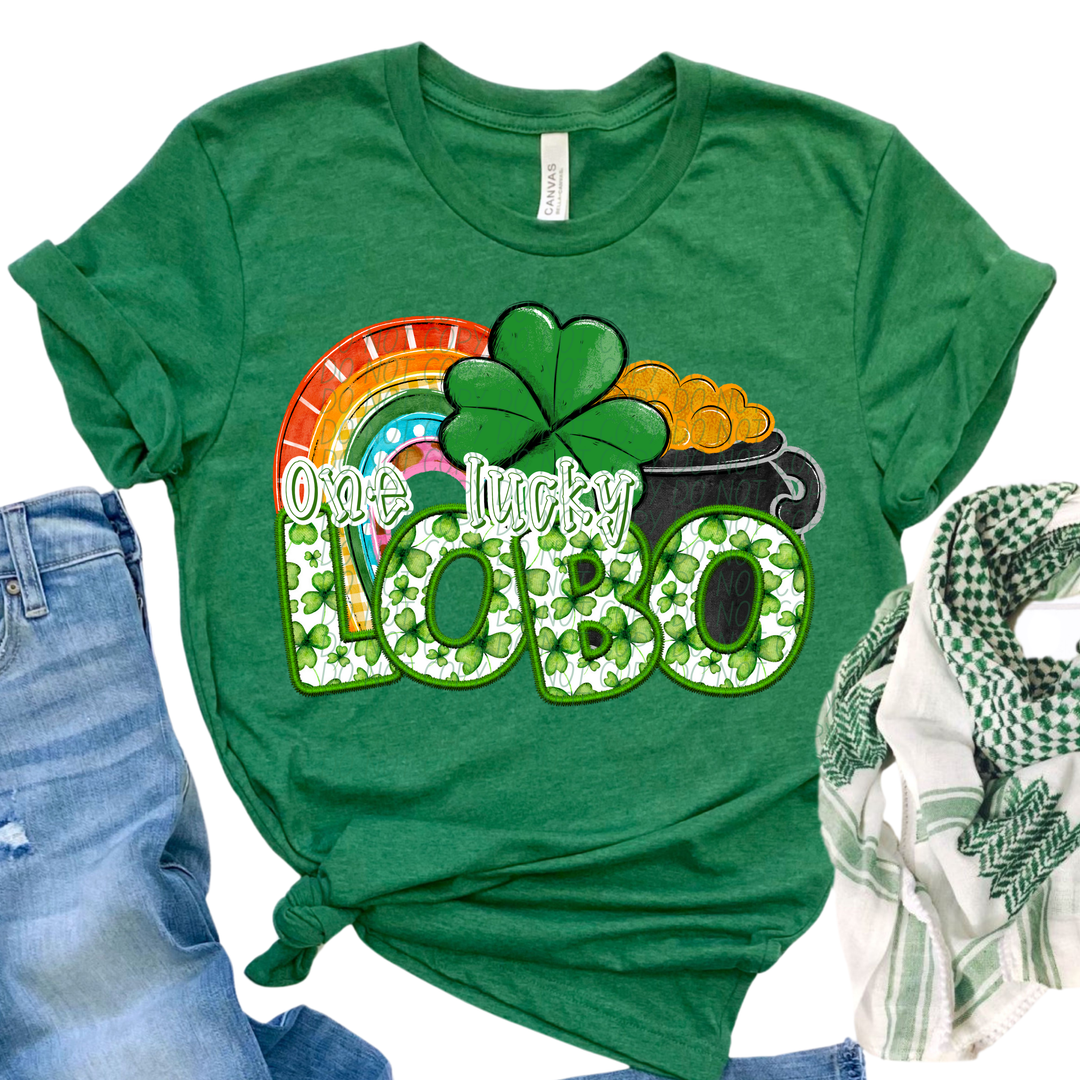 St Patrick's Day One Lucky Mascot Collection DTF Print