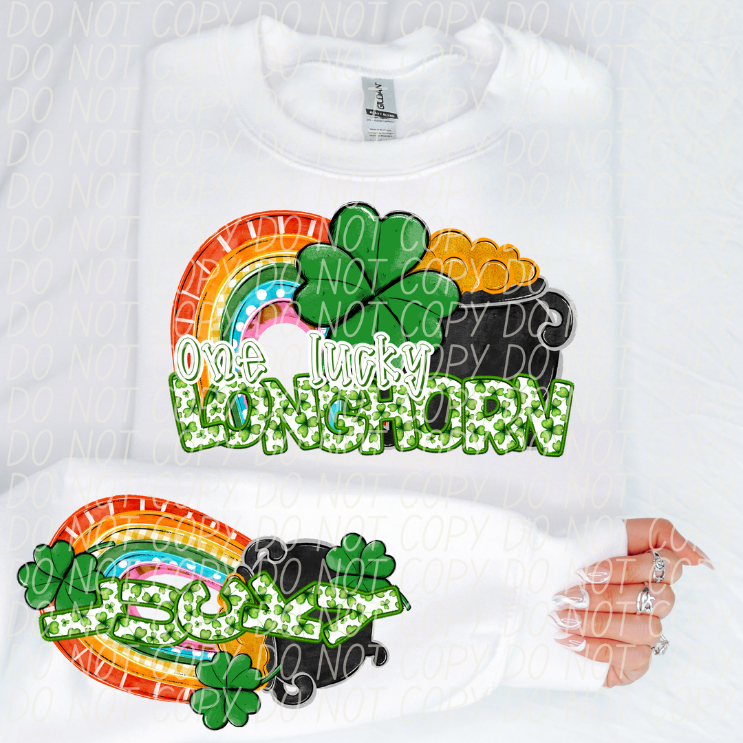 St Patrick's Day One Lucky Mascot Collection DTF Print
