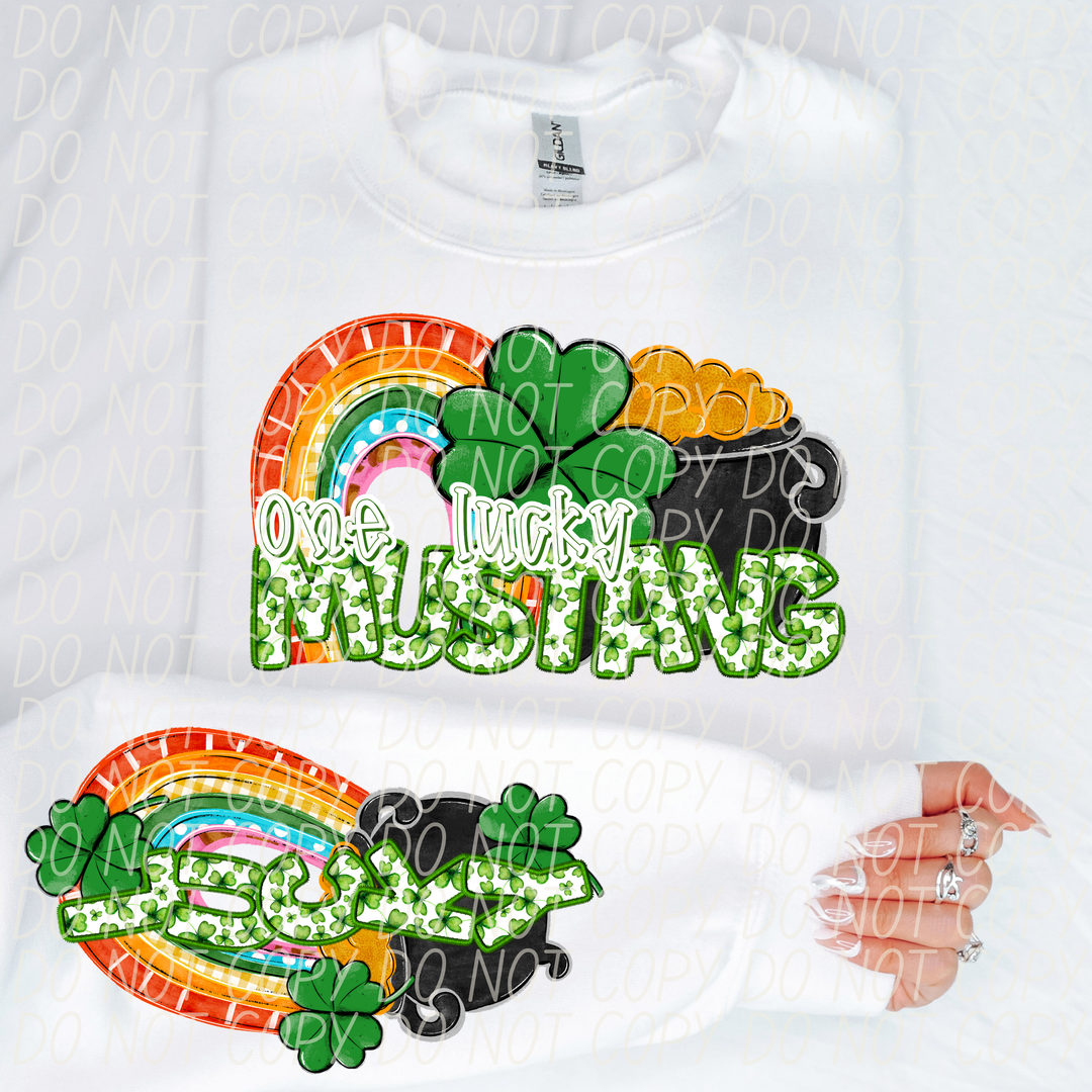 St Patrick's Day One Lucky Mascot Collection DTF Print