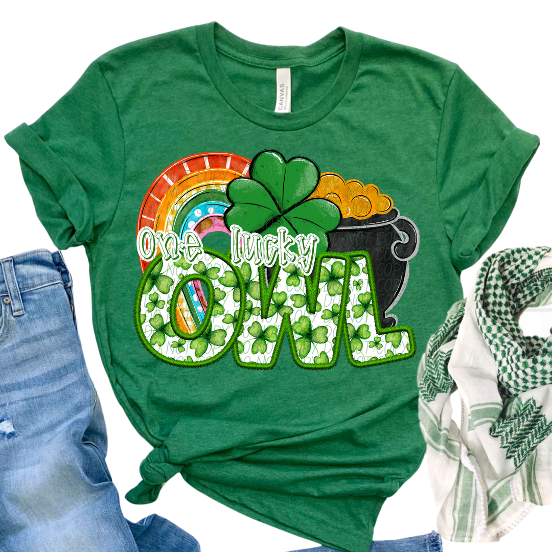 St Patrick's Day One Lucky Mascot Collection DTF Print