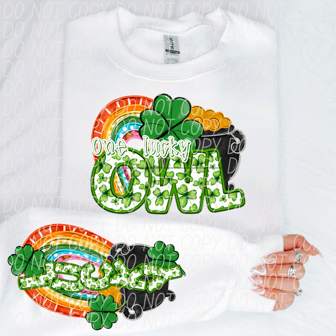 St Patrick's Day One Lucky Mascot Collection DTF Print