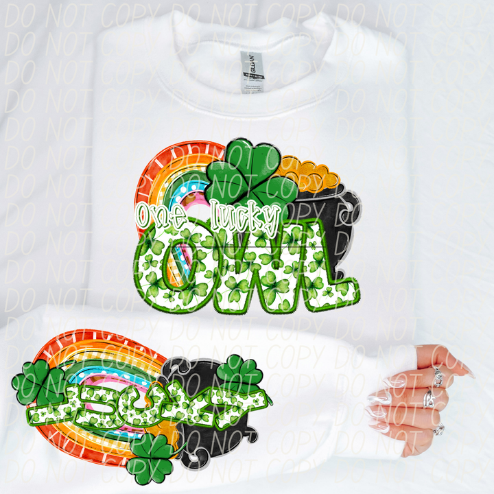 St Patrick's Day One Lucky Mascot Collection DTF Print