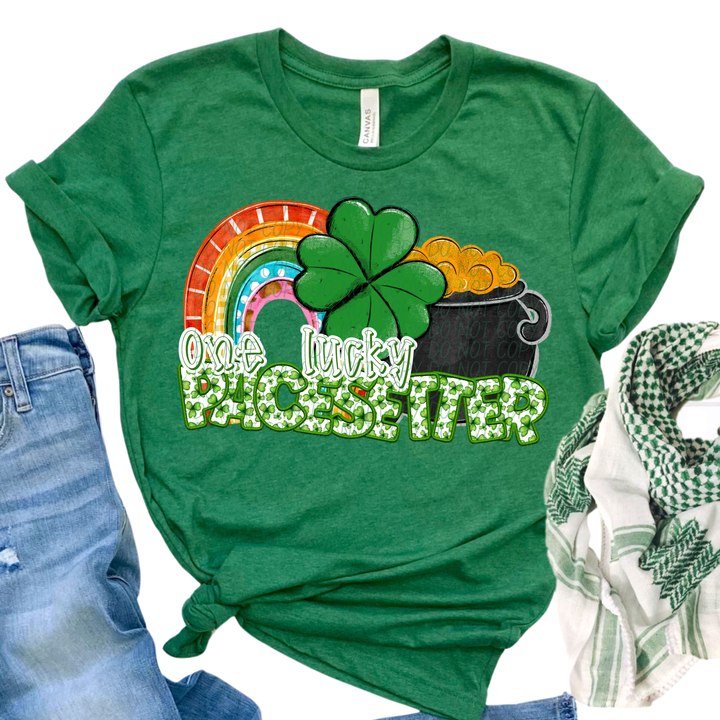 St Patrick's Day One Lucky Mascot Collection DTF Print