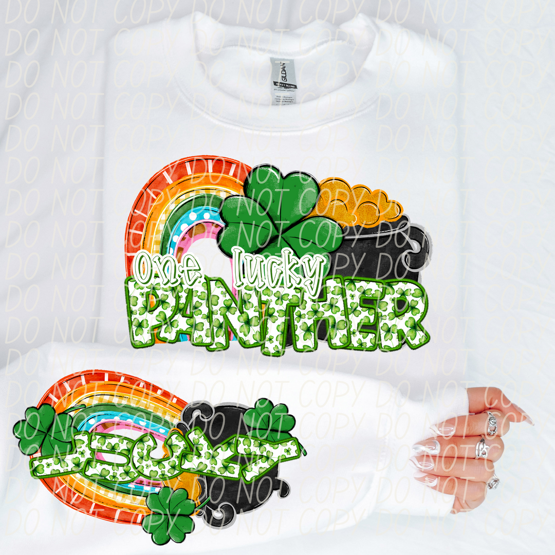 St Patrick's Day One Lucky Mascot Collection DTF Print