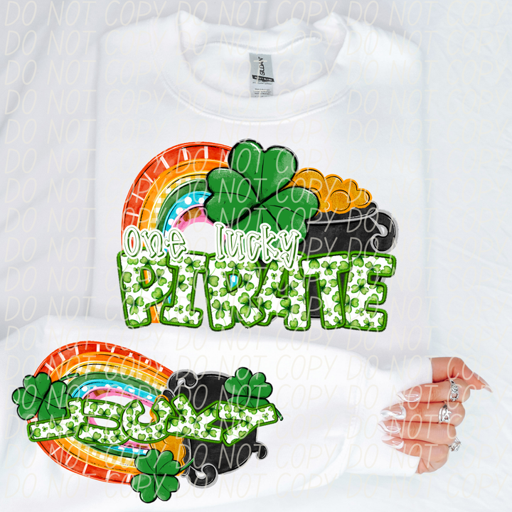 St Patrick's Day One Lucky Mascot Collection DTF Print