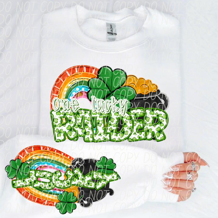 St Patrick's Day One Lucky Mascot Collection DTF Print