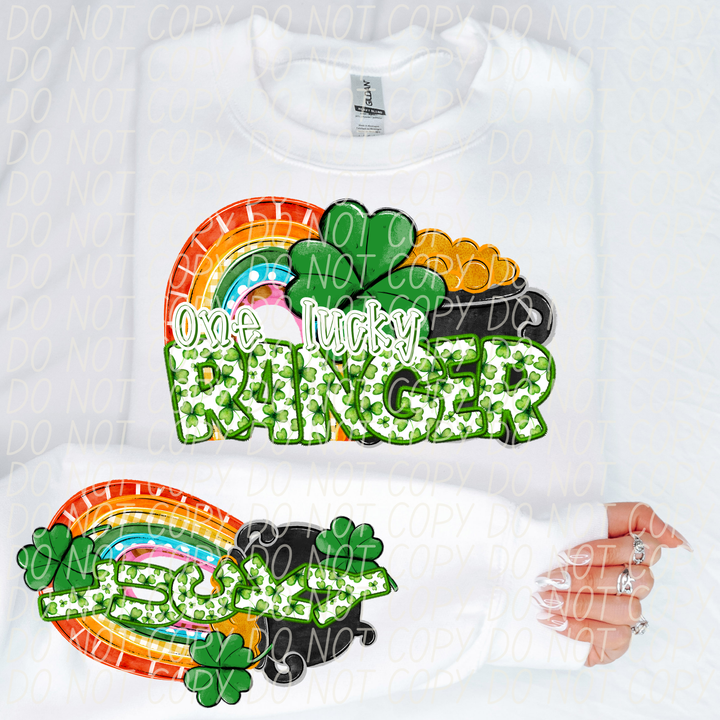 St Patrick's Day One Lucky Mascot Collection DTF Print