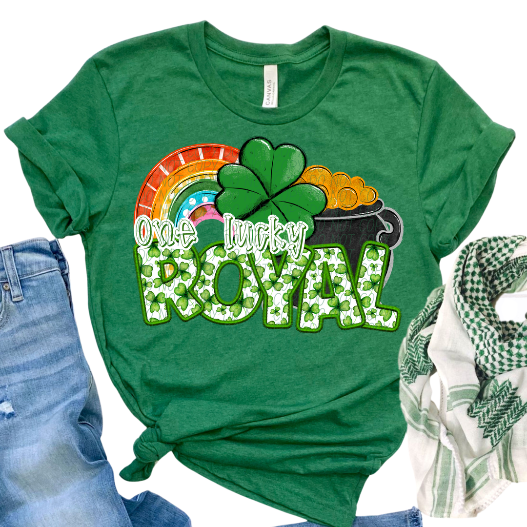 St Patrick's Day One Lucky Mascot Collection DTF Print