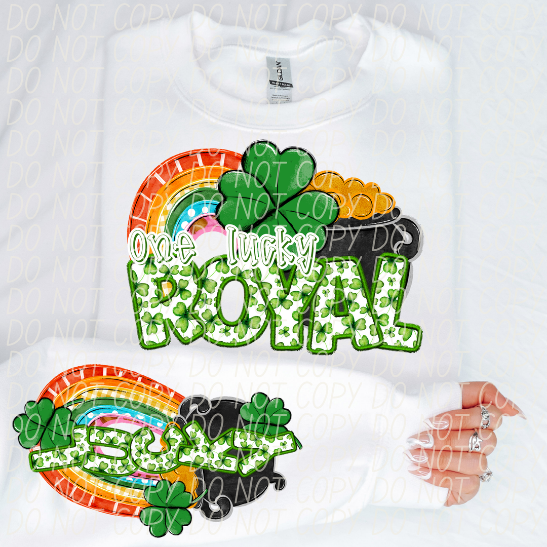 St Patrick's Day One Lucky Mascot Collection DTF Print