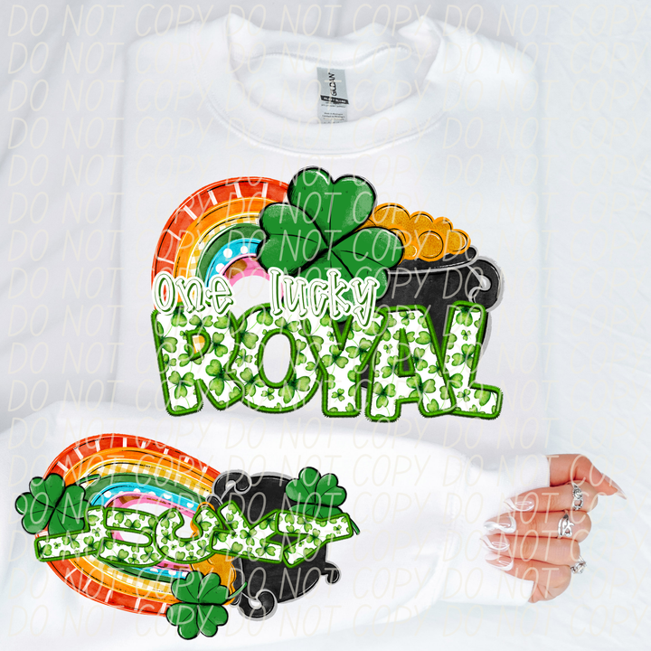 St Patrick's Day One Lucky Mascot Collection DTF Print