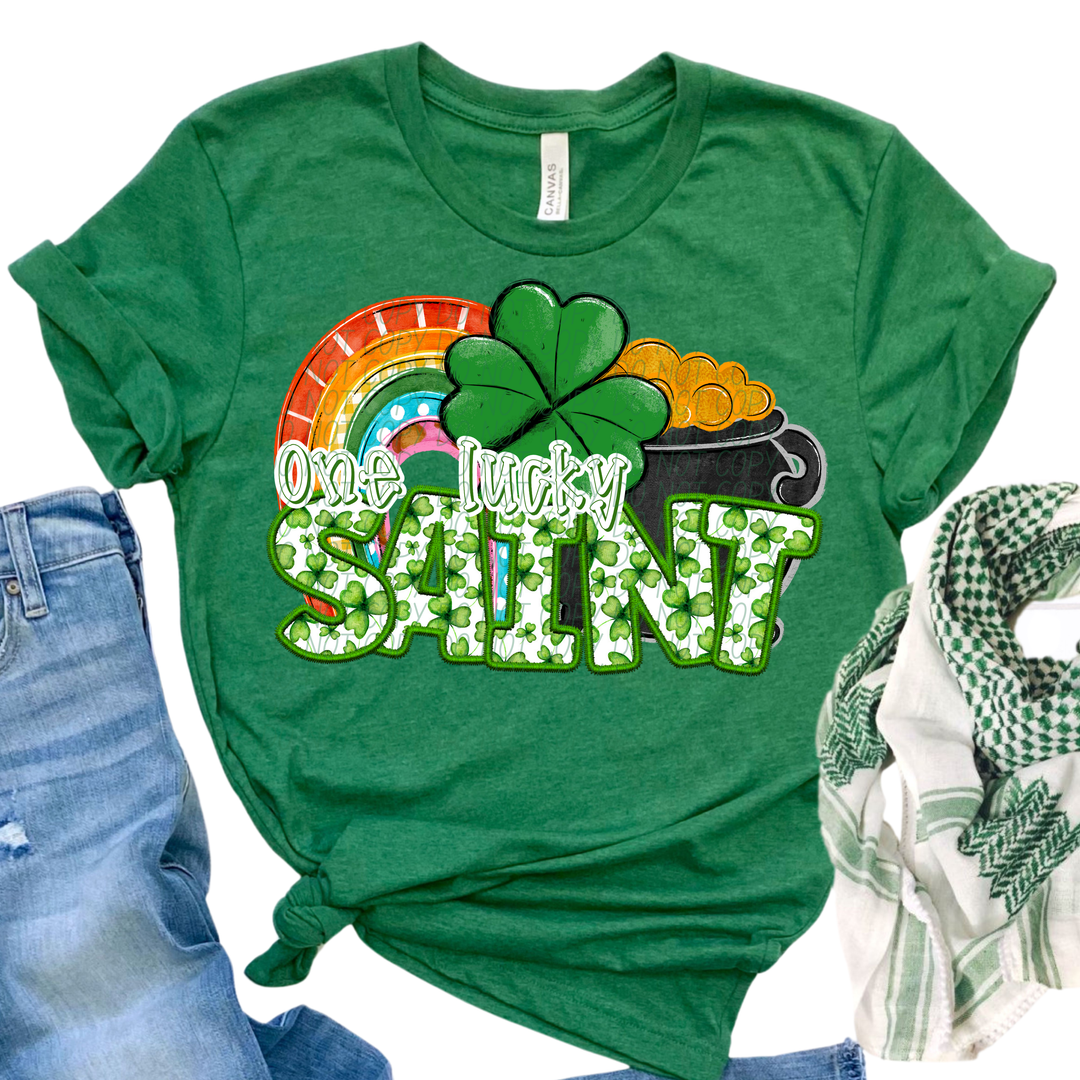 St Patrick's Day One Lucky Mascot Collection DTF Print