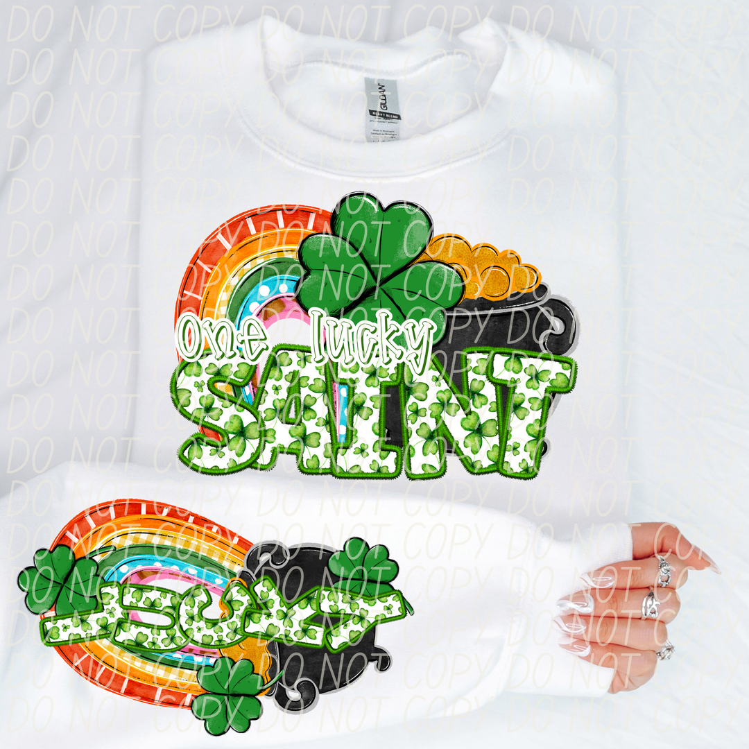 St Patrick's Day One Lucky Mascot Collection DTF Print