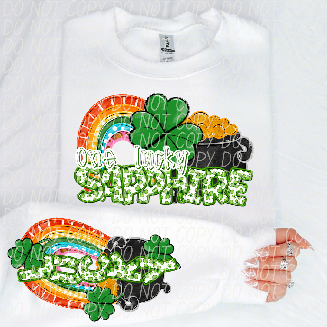 St Patrick's Day One Lucky Mascot Collection DTF Print