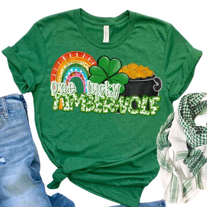 St Patrick's Day One Lucky Mascot Collection DTF Print