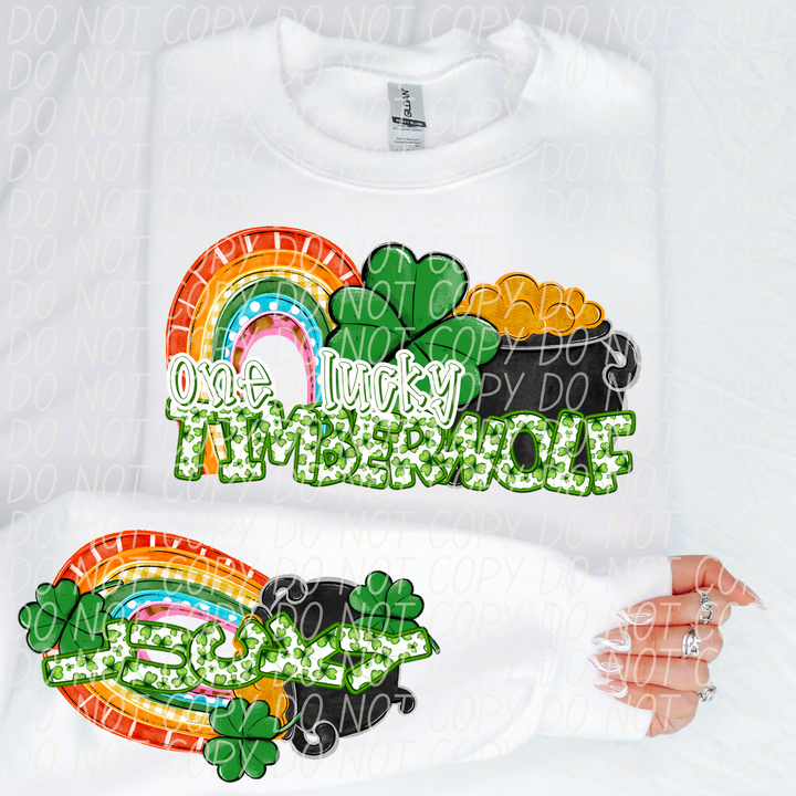 St Patrick's Day One Lucky Mascot Collection DTF Print