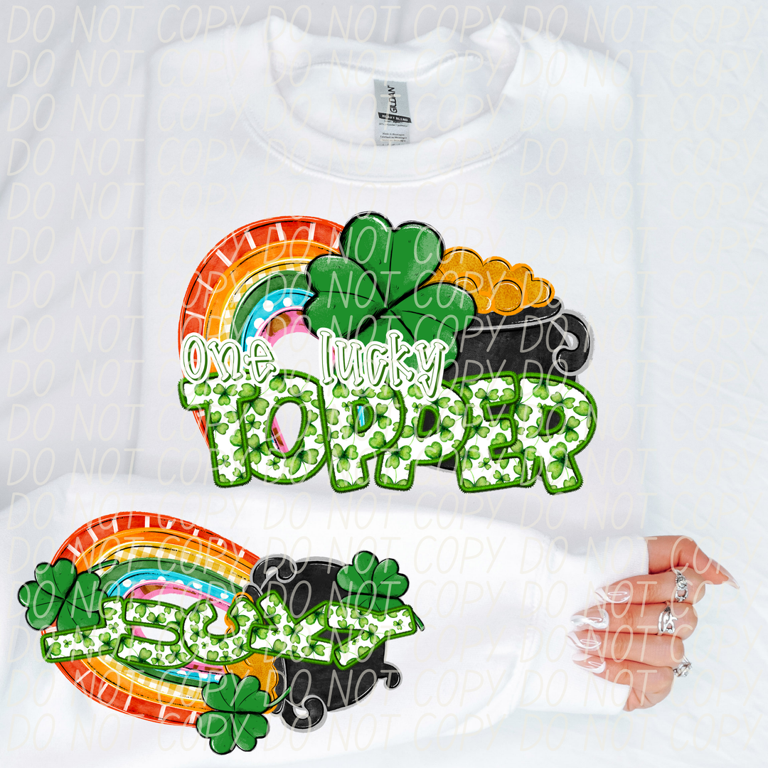 St Patrick's Day One Lucky Mascot Collection DTF Print