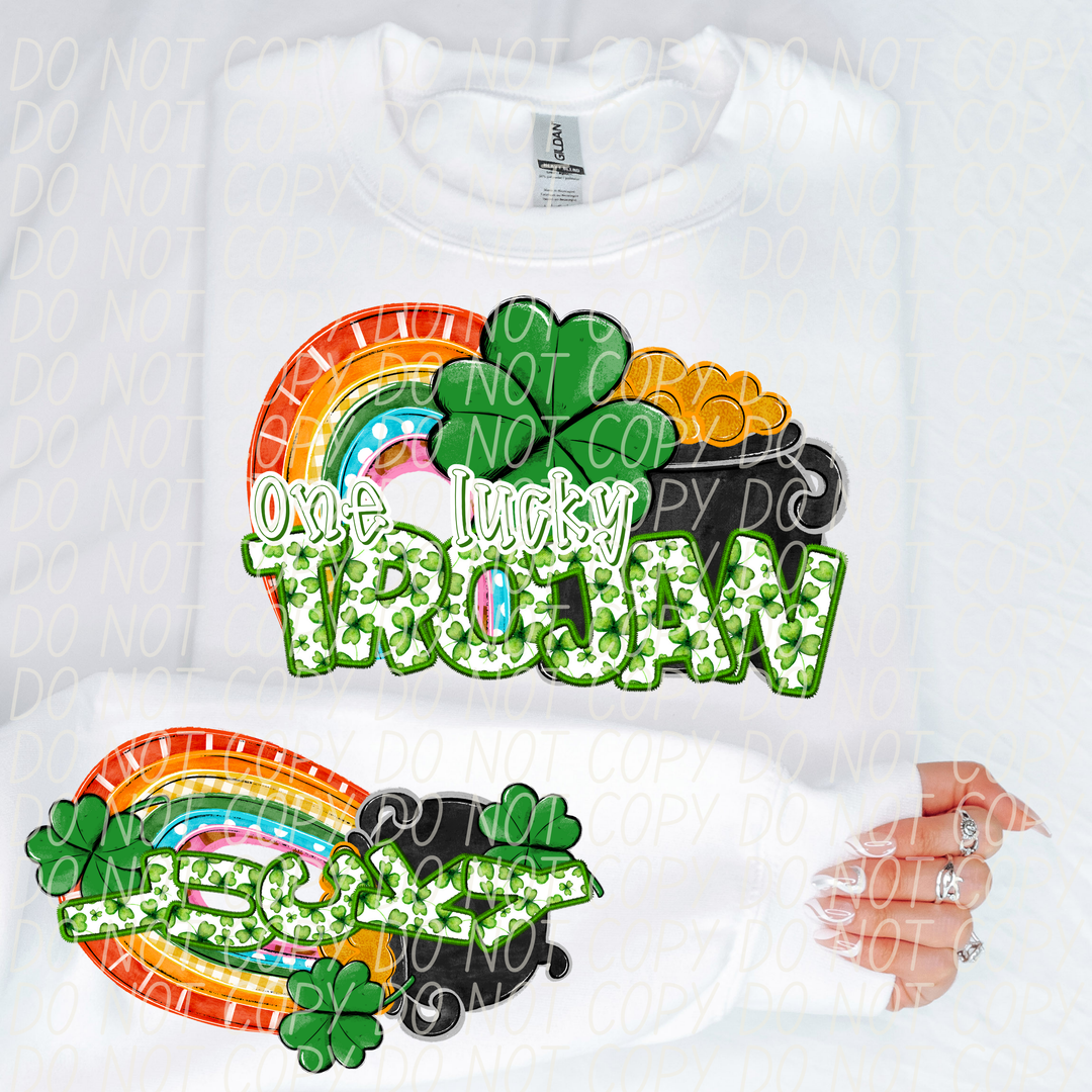 St Patrick's Day One Lucky Mascot Collection DTF Print