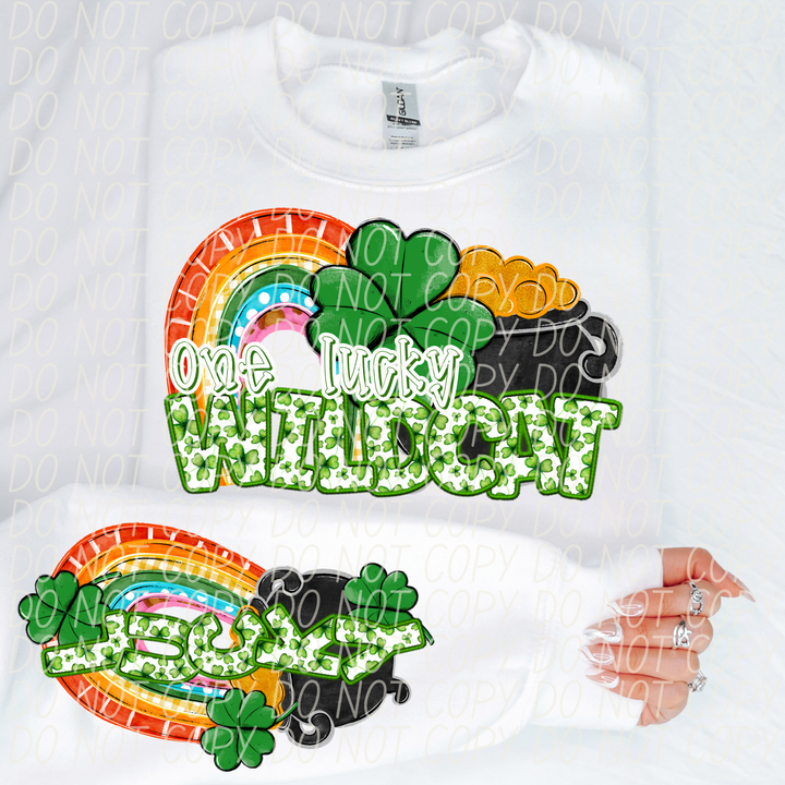 St Patrick's Day One Lucky Mascot Collection DTF Print