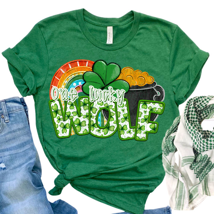 St Patrick's Day One Lucky Mascot Collection DTF Print
