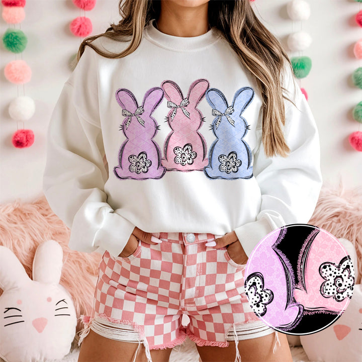 Lace Bunnies DTF Print