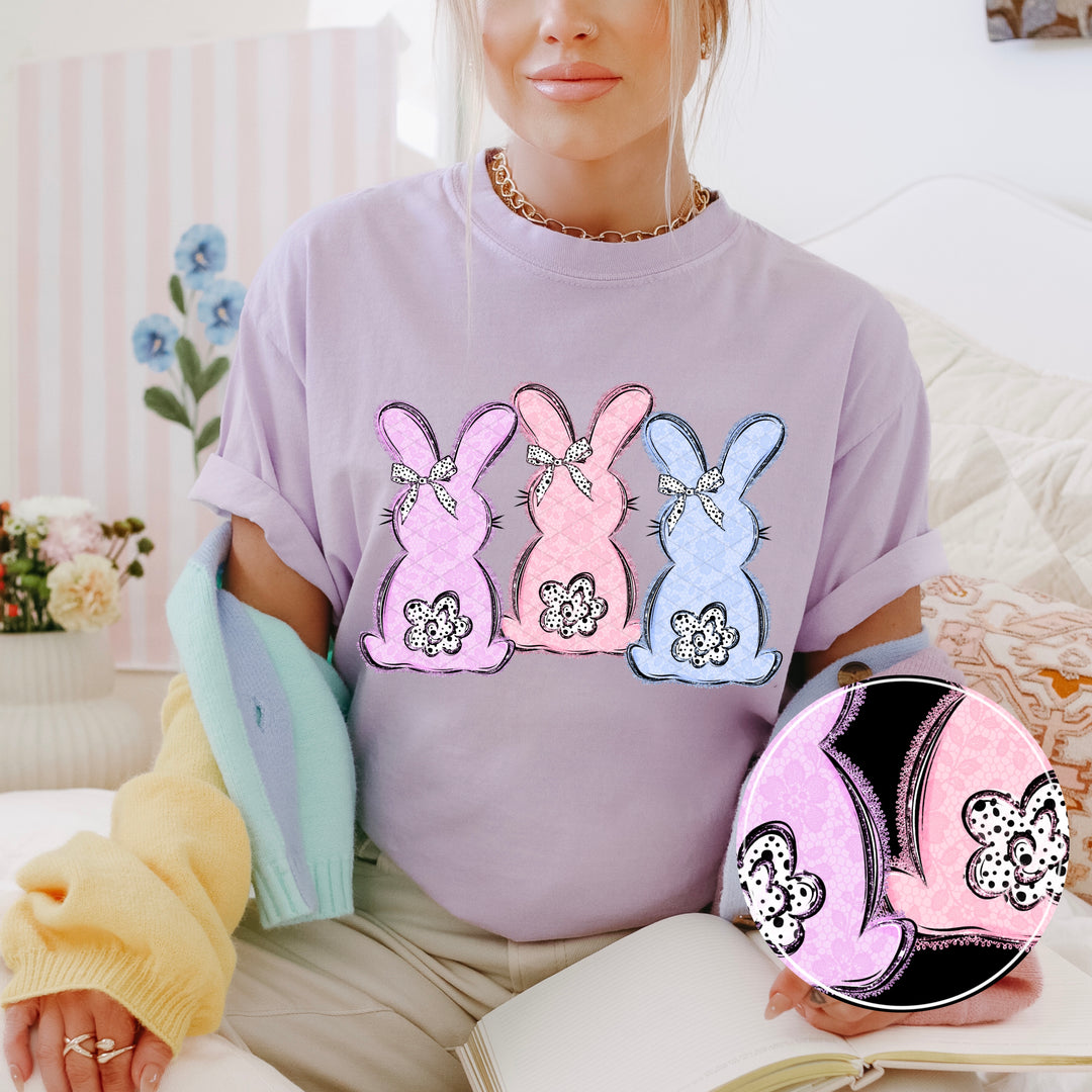 Lace Bunnies DTF Print