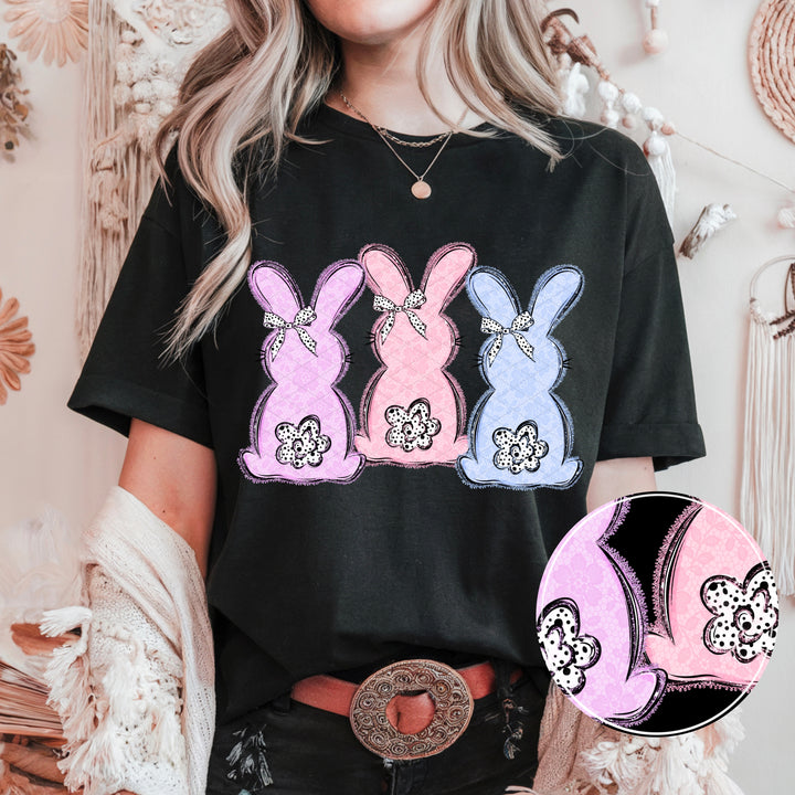 Lace Bunnies DTF Print