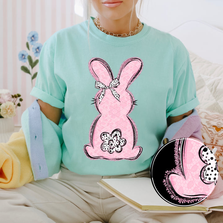 Lace Bunny DTF Print
