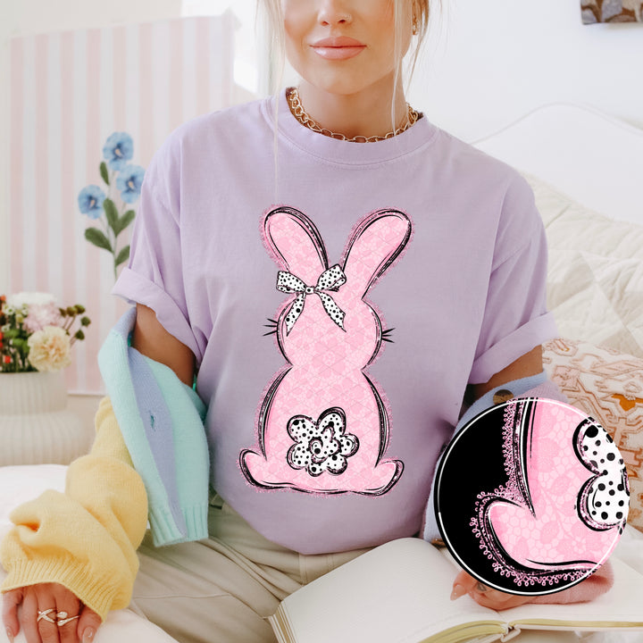 Lace Bunny DTF Print