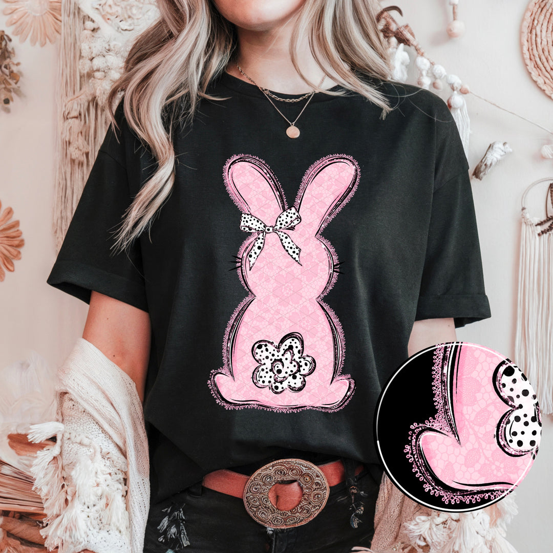 Lace Bunny DTF Print