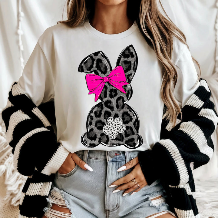 Leopard Bunny DTF Print