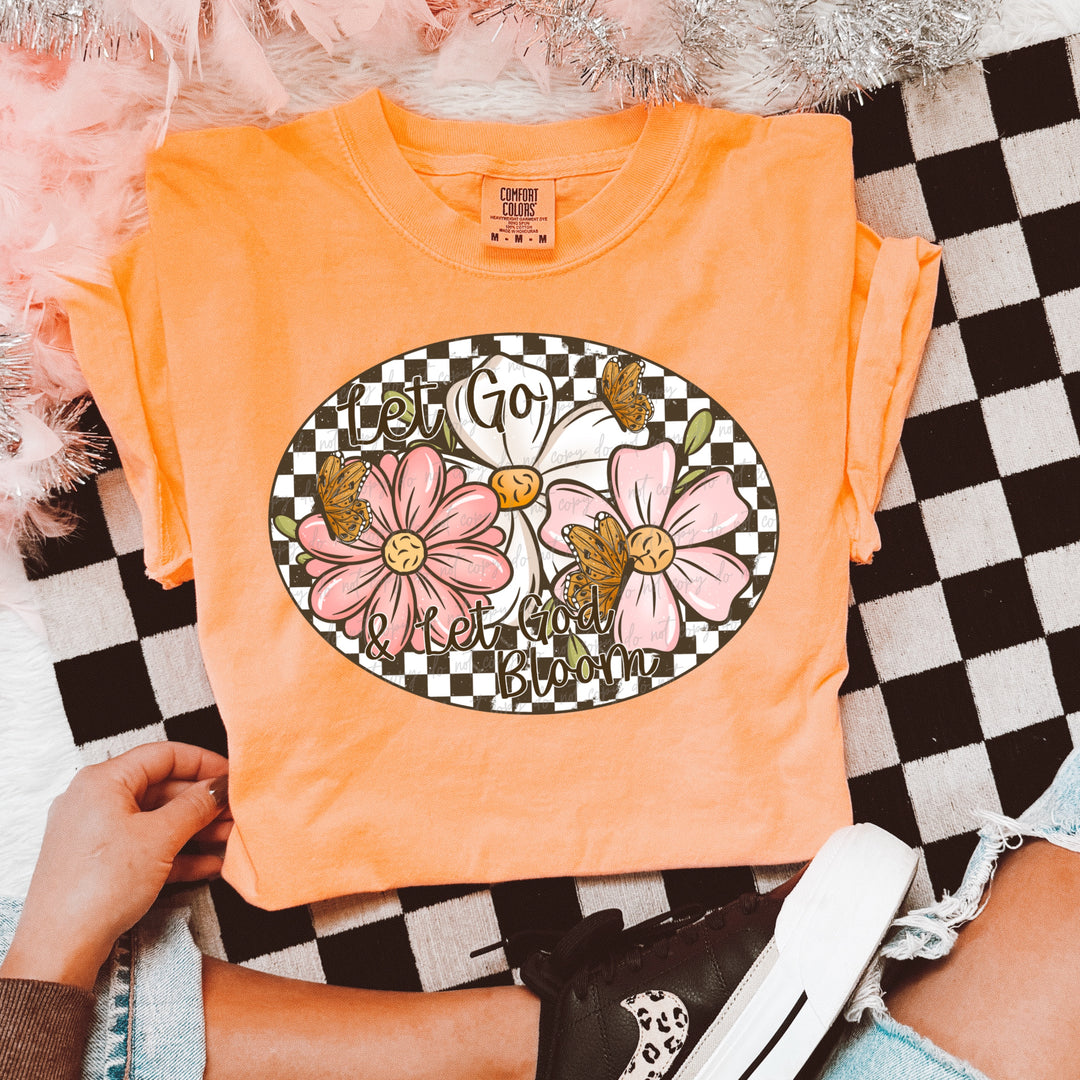 Let Go And Let God Bloom DTF Print