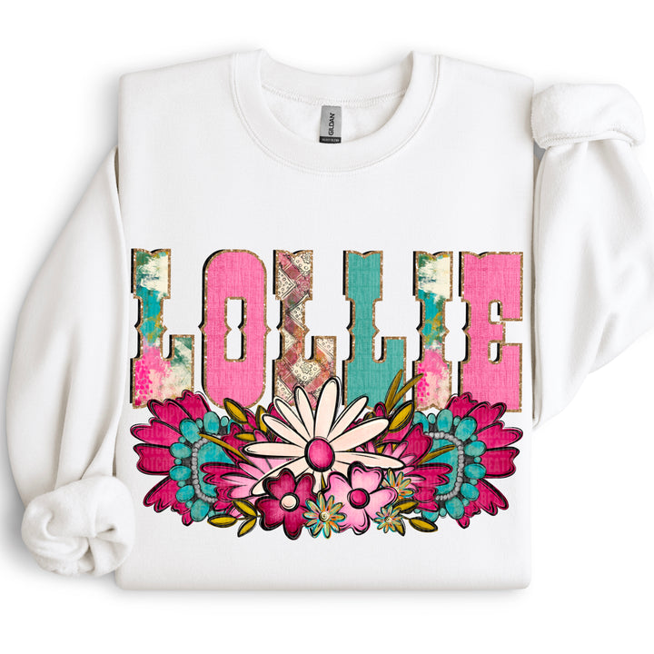 Western Floral Names DTF Print