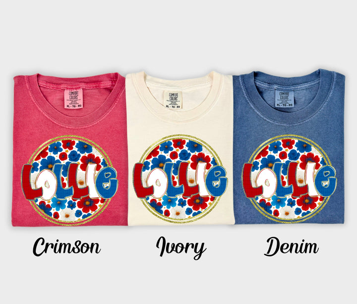 Floral 4th Of July Collection DTF Print