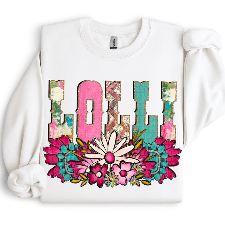 Western Floral Names DTF Print