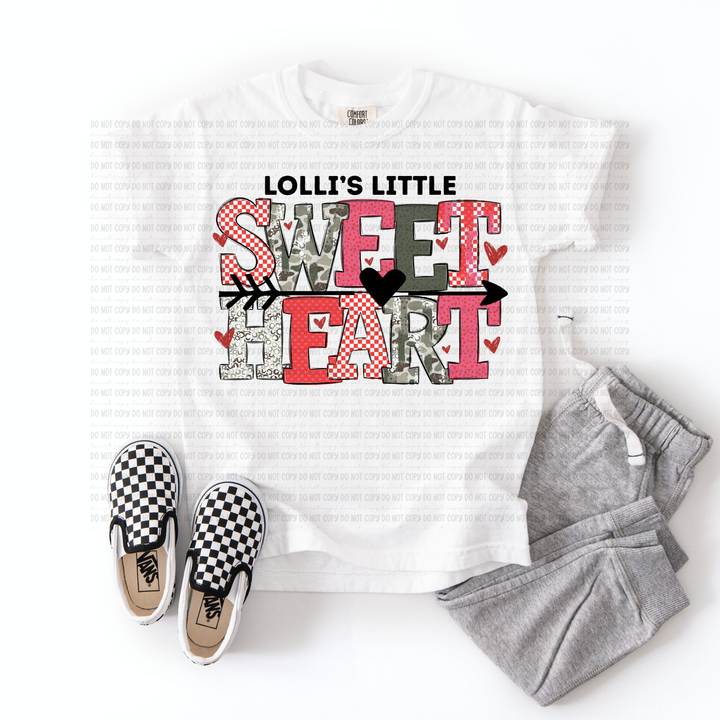 Little Sweethearts Titles DTF Print