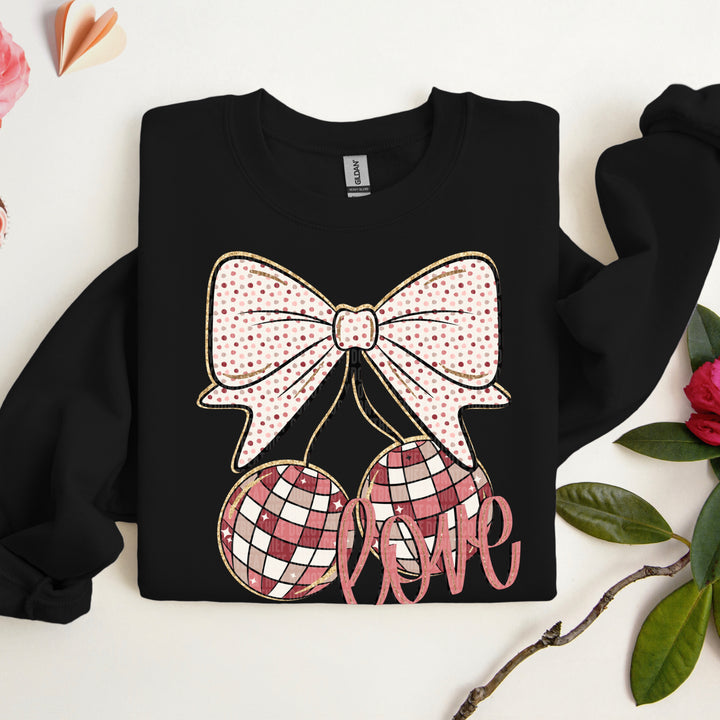 Love Bow Cherries DTF Print