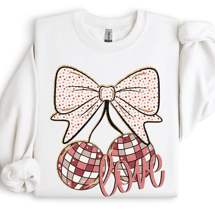Love Bow Cherries DTF Print