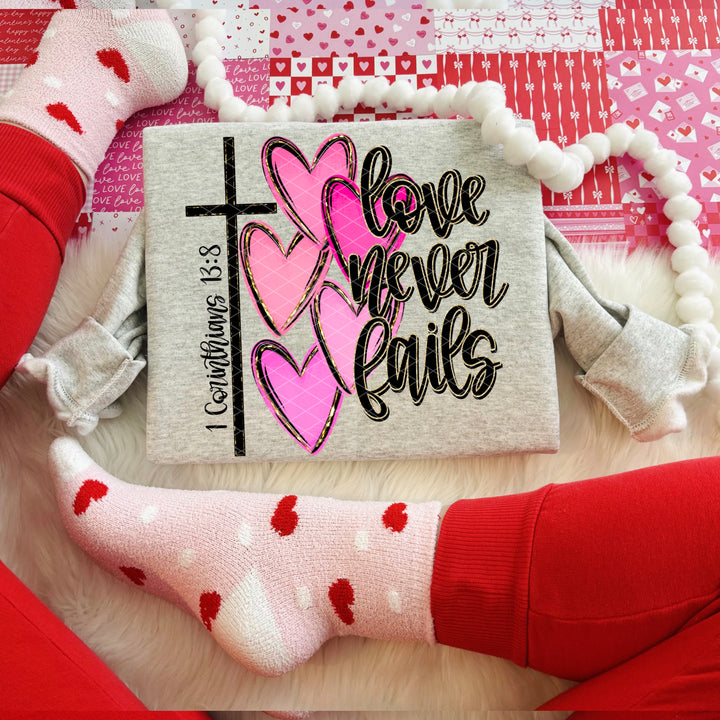 Love Never Fails DTF Print