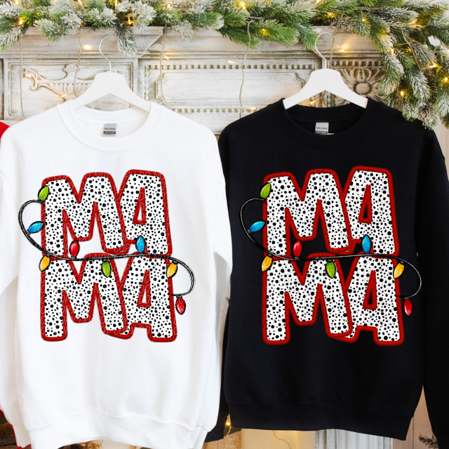 Mama Dots Stacked DTF Print