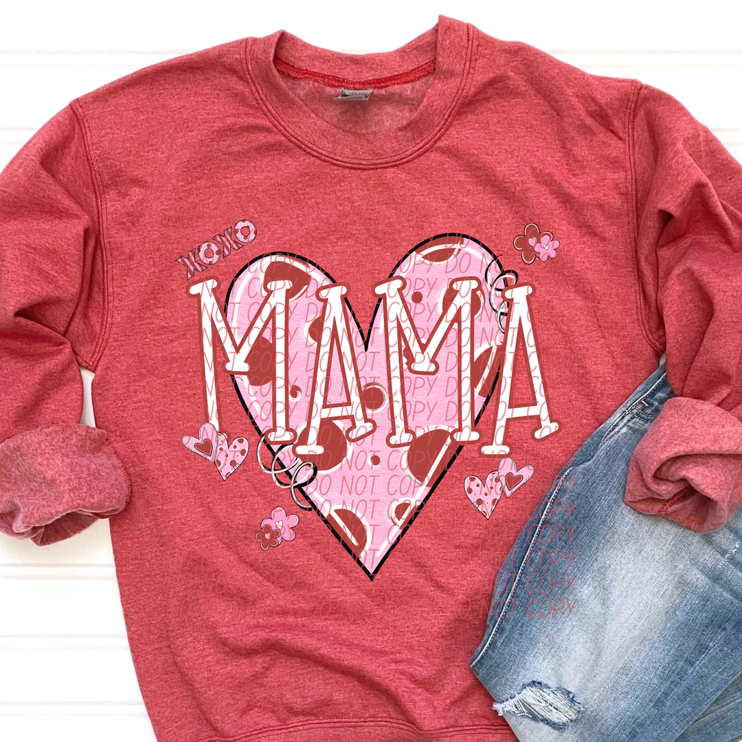 Mama Heart DTF Print