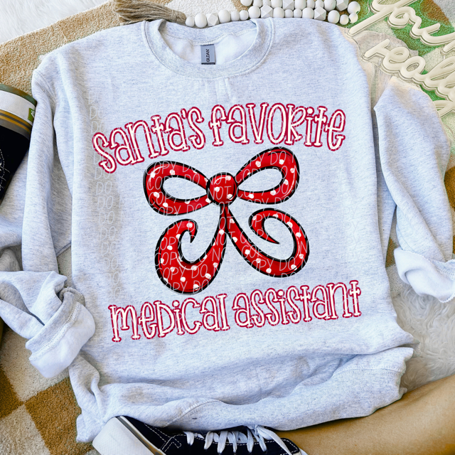 Santa's Favorite Careers DTF Print