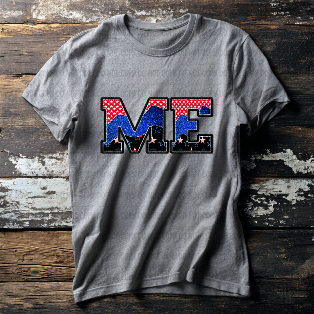 Patriotic States DTF Print